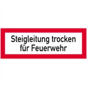 Steigleitung trocken für Feuerwehr