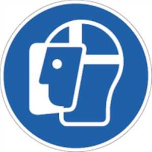 Gesichtsschutz benutzen