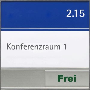 RIO-Türschild mit Frei/Belegt-Anzeige, Klebemontage