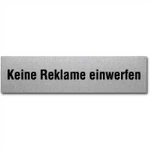 Keine Reklame einwerfen