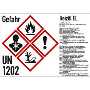 Gefahrstoffkennzeichnung Heizöl