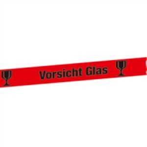 Packband rot - Vorsicht Glas!