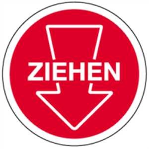 Türhinweis - ZIEHEN