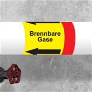 Kennzeichungsband Brennbare Gase