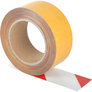 Universelles Bodenmarkierungsband WT-5125, rot-weiß