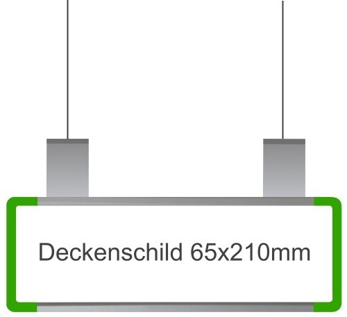 Hängeschild Signcode grün, papierflexibel