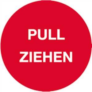 Türhinweis - PULL ZIEHEN