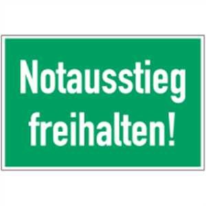 Notausstieg freihalten!