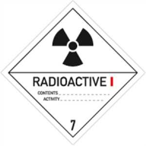 Radioaktive Stoffe - Kategorie I - weiss