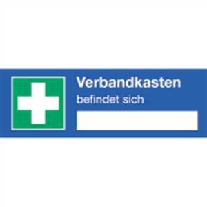 Hinweisschild für einen Verbandskasten