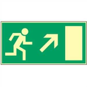 Rettungsweg rechts aufwärts