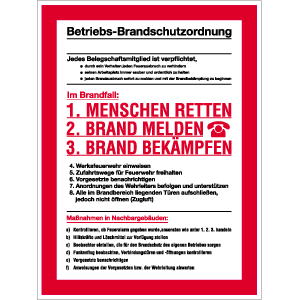 Betriebs-Brandschutzordnung