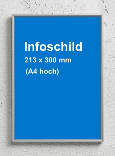 Infoschild A4 hoch