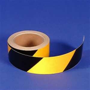 Warnmarkierung reflektierend, gelb-schwarz