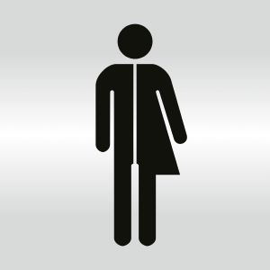 Toilette Unisex /(Divers) - Piktogramm für Edlen Wegweise