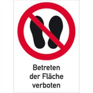 Betreten der Fläche verboten