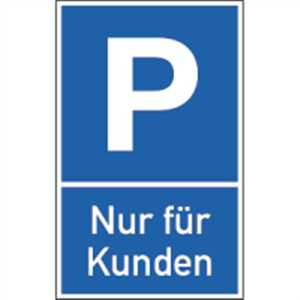 Parkplatzschild - Nur für Kunden