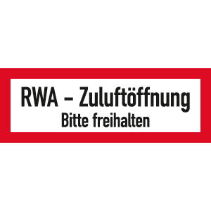 RWA - Zuluftöffnung