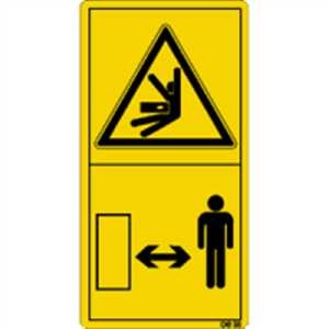 Hinweis auf Sicherheitsabstand