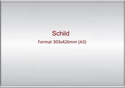 Schild CONVEXA 303x426 (A3)
