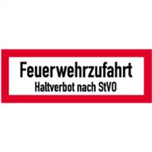 Feuerwehrzufahrt Halteverbot nach StVO