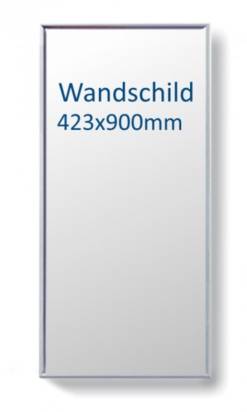 Infoschild FORMOb1 zur Fixbeschriftung, Textfeld silber