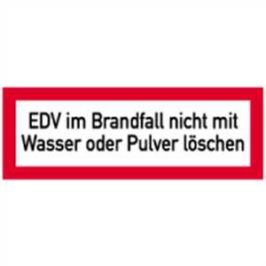 EDV im Brandfall nicht mit Wasser oder Pulver löschen