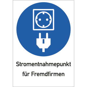 Stromentnahmepunkt für Fremdfirmen