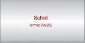 Schild CONVEXA 79x156
