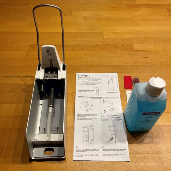 CWS Universal Spender 500ml für Handdesinfektion oder Seife