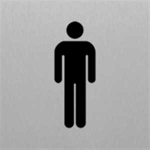 Toilette Herren - Piktogramm für Edlen Wegweiser