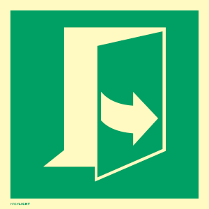 Tür öffnet durch Ziehen auf der linken Seite