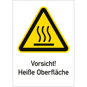 Vorsicht! Heiße Oberfläche