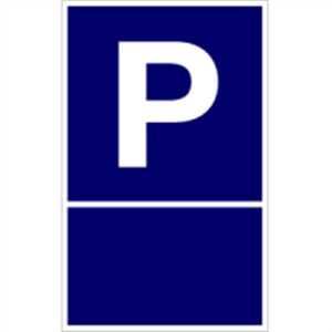 Parkplatzschild zur Selbstbeschriftung