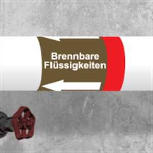 Kennzeichungsband Brennbare Flüssigkeiten