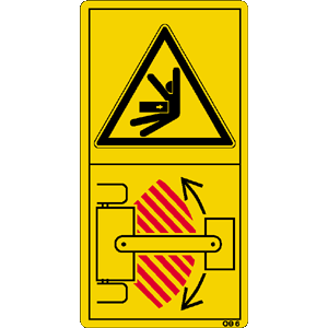 Während des Betriebes nicht im Knickbereich aufhalten