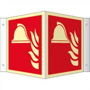 Winkelschild - Mittel und Geräte zur Brandbekämpfung