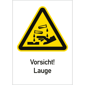 Vorsicht! Lauge