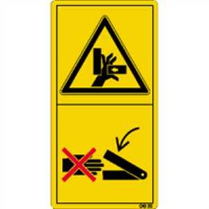 Hinweis auf Quetschgefahrenbereich