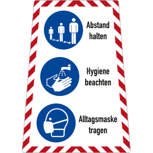 Hinweisschild für AHA-Regel
