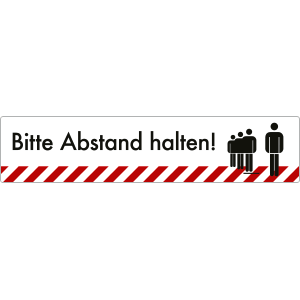 Bitte Abstand halten!