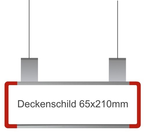 Hängeschild Signcode rot, papierflexibel