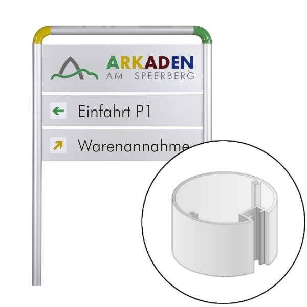 Berlin Basic Pfosten, rund