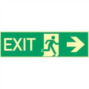 Exit rechts mit Pfeil nach rechts
