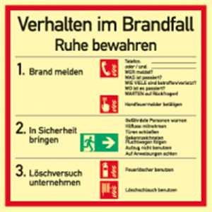 Verhalten im Brandfall