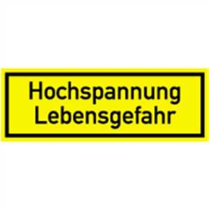 Hochspannung Lebensgefahr