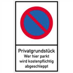 Parkverbot - Privatgrundstück