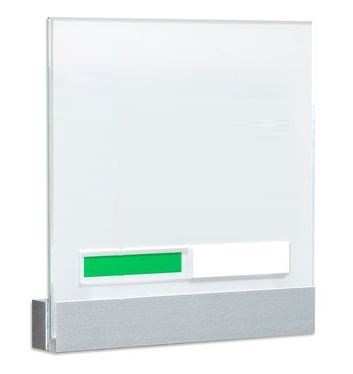 Kristallino-lang, Türschild Frei//Besetzt zur Selbstbeschriftung