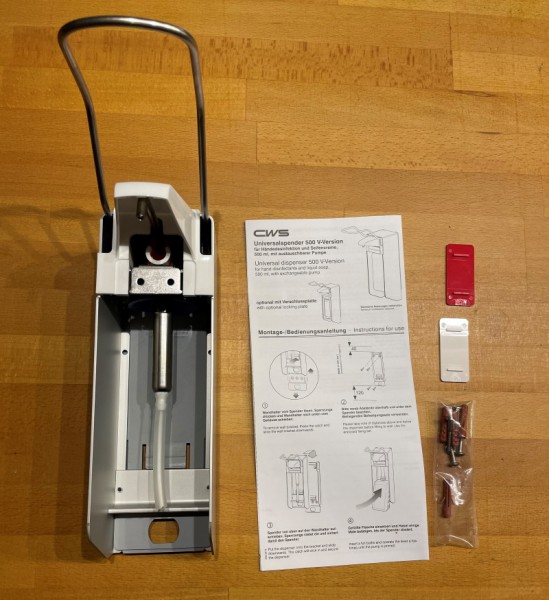 CWS Universal Spender 500ml für Handdesinfektion oder Seife