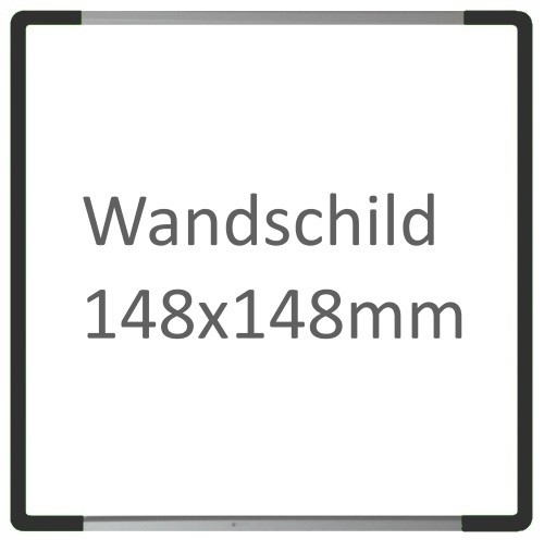 Wandschild Signcode antrazit, Dirketbeschriftung